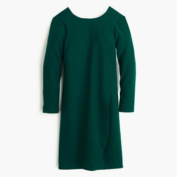 J. Crew Dresses & Skirts - Emerald Green J Crew Overlap Sheath Dress